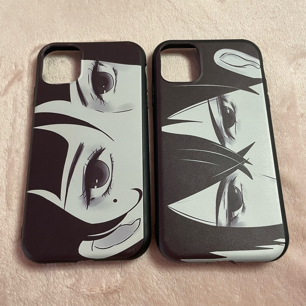 iphone 11 matching anime eye phone cases